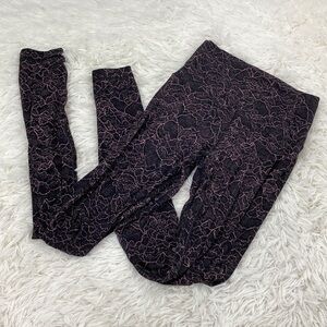 Lululemon Align Pant *Full Length 28" Lacescape Spanish Rose Black